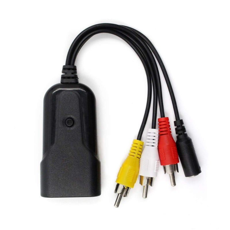 HDSUNWSTD Composite to HDMI Converter, HDMI, RCA AV to HDMI Support 1080P with DC Power Cable, for PS One, PS2, PS3, WII, WII U and SEGA Video Games Video Converter - Image 1